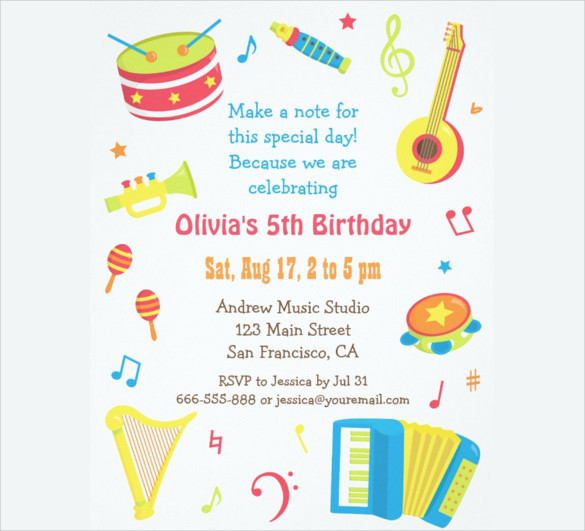 Kid Birthday Party Invitations
 39 Kids Birthday Invitation Templates – PSD AI Word
