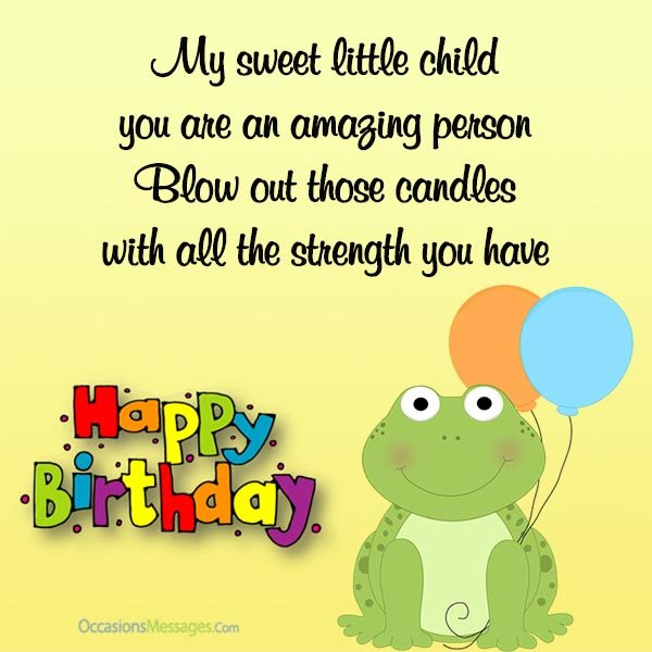 Kid Birthday Quotes
 Happy Birthday Wishes for Kids Occasions Messages