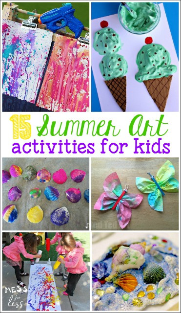 Kids Art Activities
 20 Summer Activities for Preschoolers Mess for Less