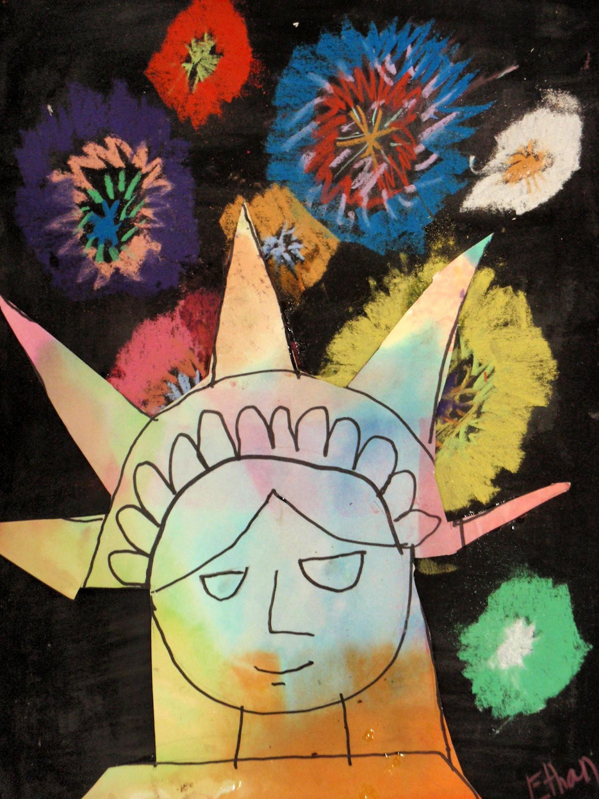 Kids Art Projects
 Doodle All Day Kid Art Project Statue of Liberty with