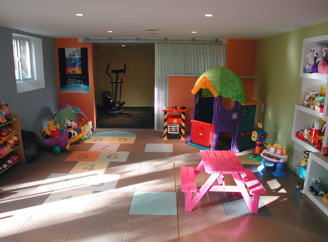 Kids Basement Playrooms
 Kids Playroom Contemporary Kids columbus by Sym Home