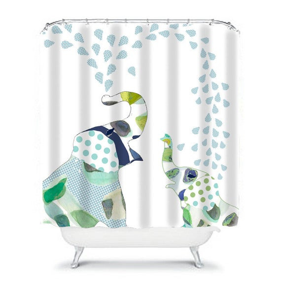 Kids Bathroom Curtains
 kids shower curtain elephant shower curtain elephant