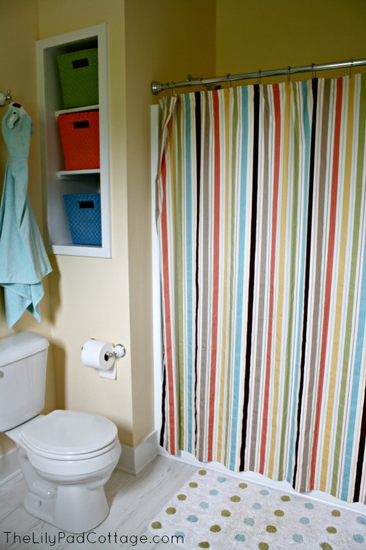 Kids Bathroom Curtains
 Kids Bathroom Reveal and Fun Giveaway The Lilypad Cottage
