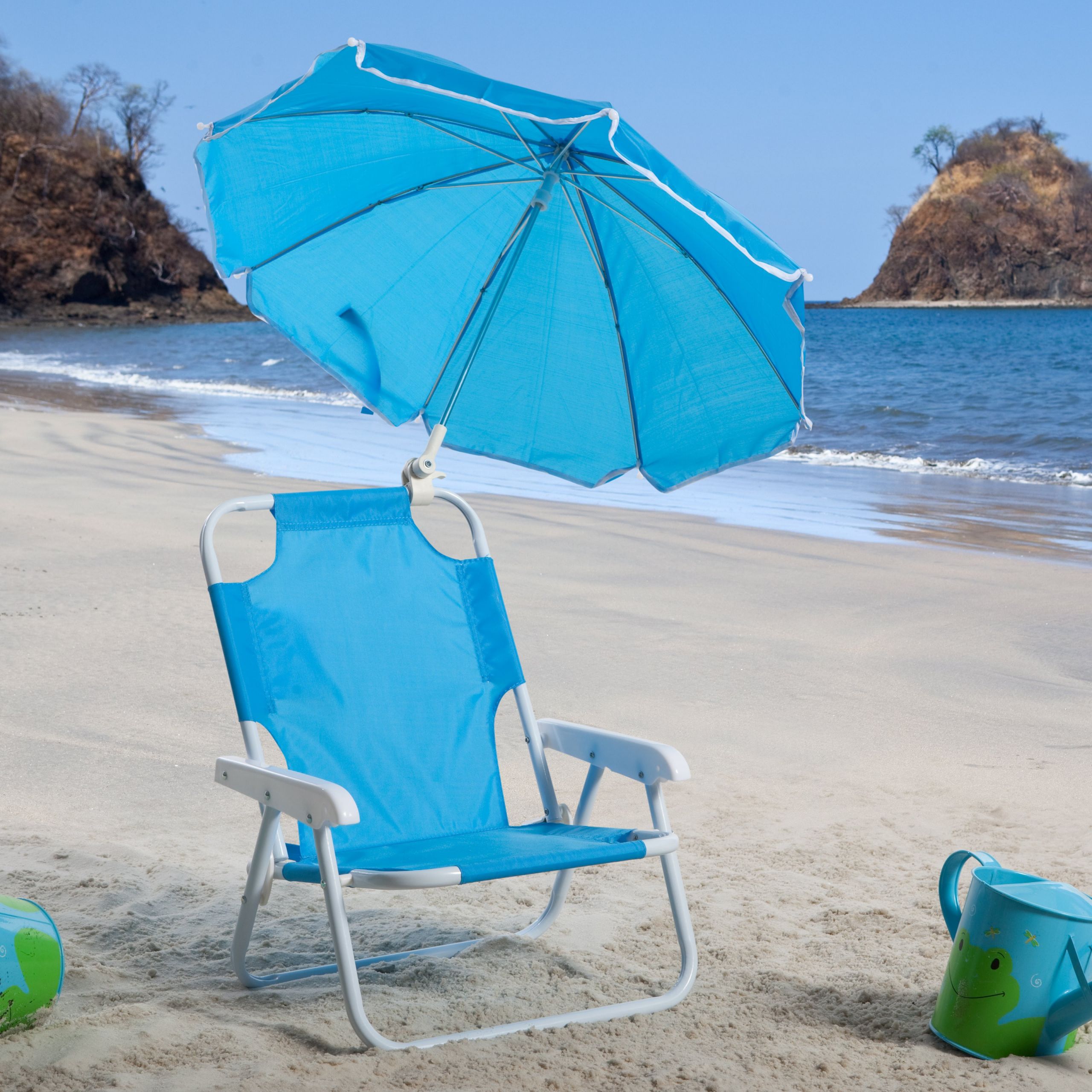 Kids Beach Chair With Umbrella
 Kids Blue Beach Chair & Umbrella Walmart