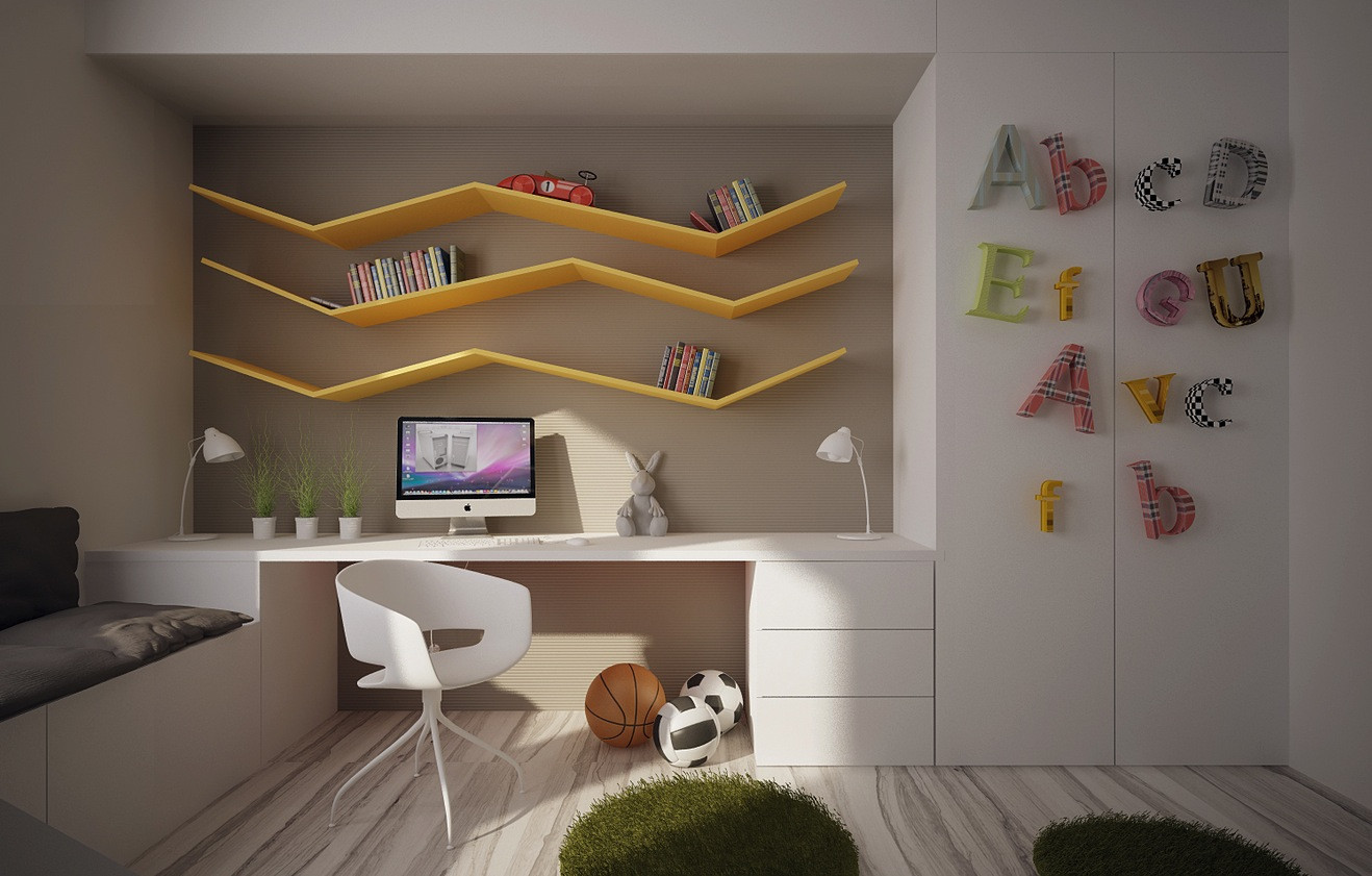 Kids Bedroom Desk
 12 Kids Bedrooms with Cool Built Ins