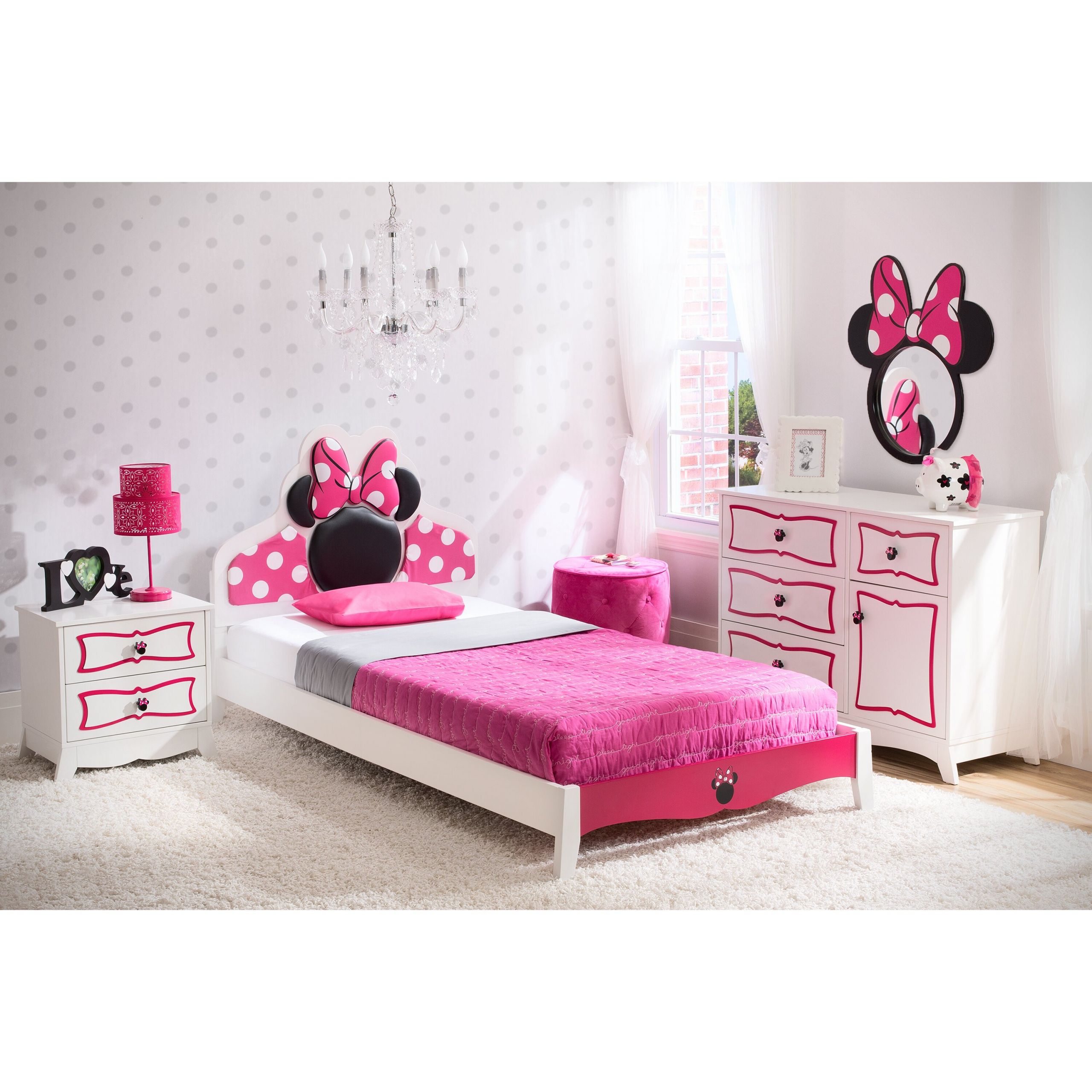 Kids Bedroom Sets
 Delta Children Disney Minnie Mouse Panel 4 Piece Bedroom