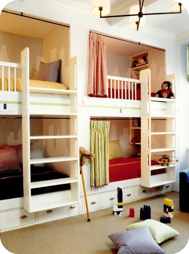Kids Bunk Room
 Modern Country Style Girls Bedrooms Bunk Beds