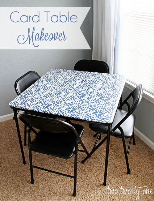 Kids Card Table
 Card Table Makeover Two Twenty e