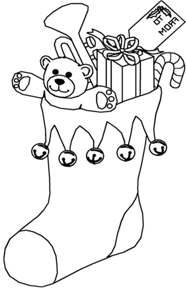 Kids Christmas Coloring Book
 Christmas Stocking Full of Presents Free Printable