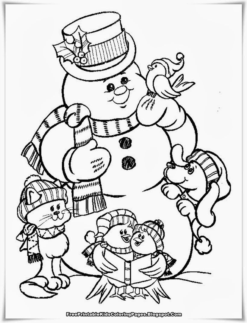 Kids Christmas Coloring Pages Printable
 Free Printable Christmas Coloring Pages