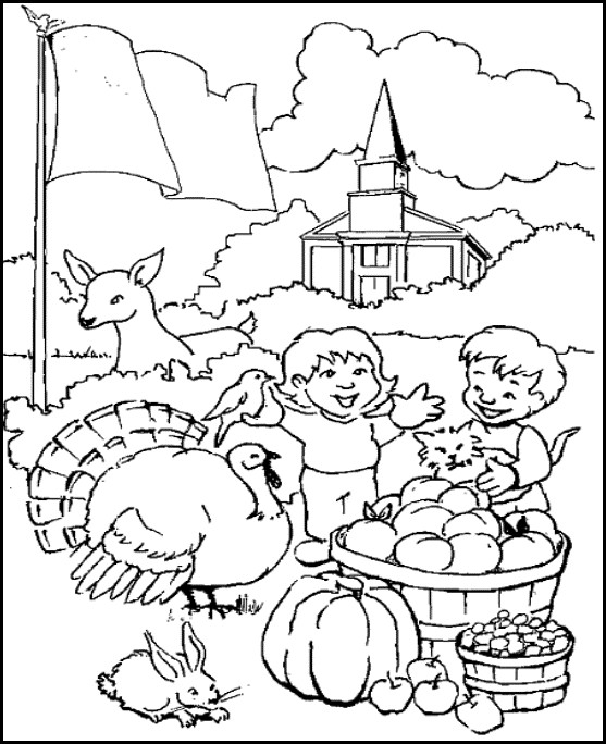 Kids Church Coloring Pages
 give thanks color sheet thanksgiving