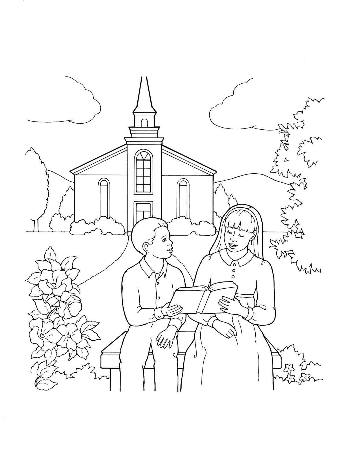 Kids Church Coloring Pages
 Our Deseret Homeschool Gospel Basics 38 Week Lesson Plan