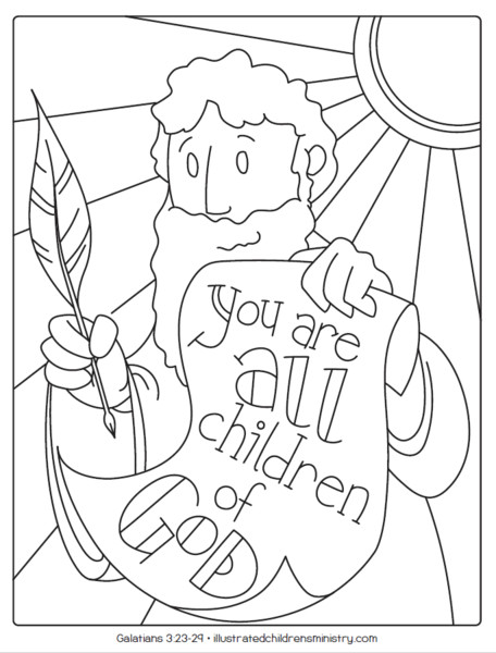 Kids Church Coloring Pages
 Bible Story Coloring Pages Summer 2019 – Illustrated