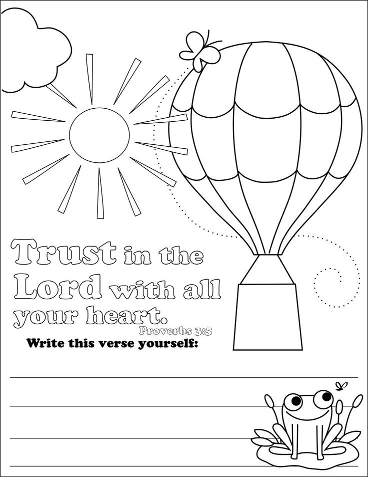 Kids Church Coloring Pages
 Free coloring pages of trust in god