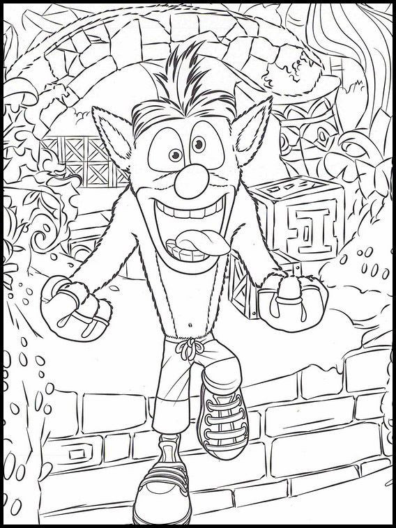 Kids Coloring Activities
 Crash Bandicoot 22 Printable coloring pages for kids