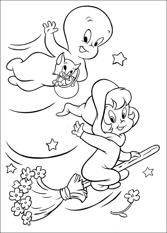 Kids Coloring Activities
 Fun Coloring Pages Casper Ghost Coloring Pages