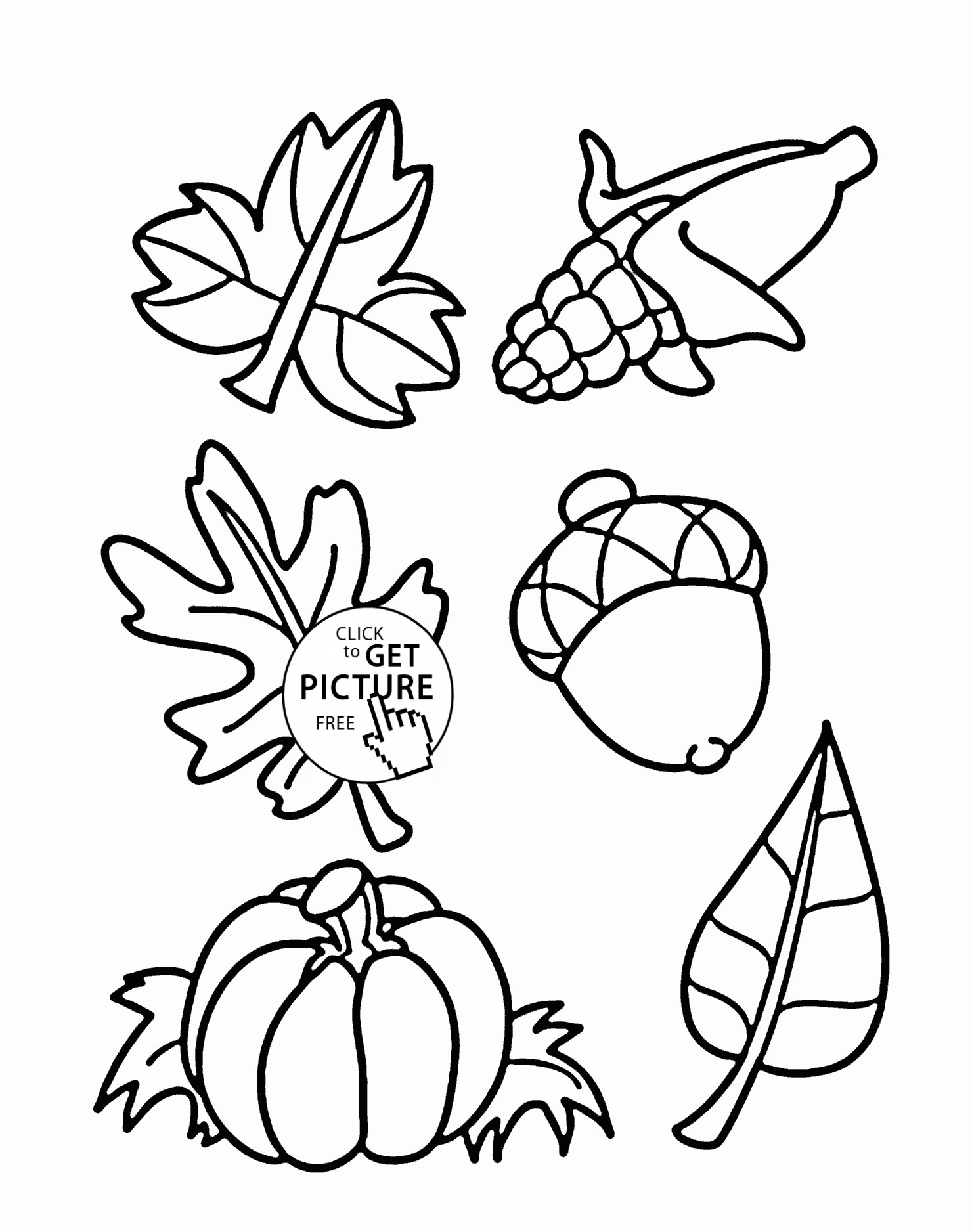 Kids Coloring Pages Fall
 Fall Things coloring pages for kids autumn printables