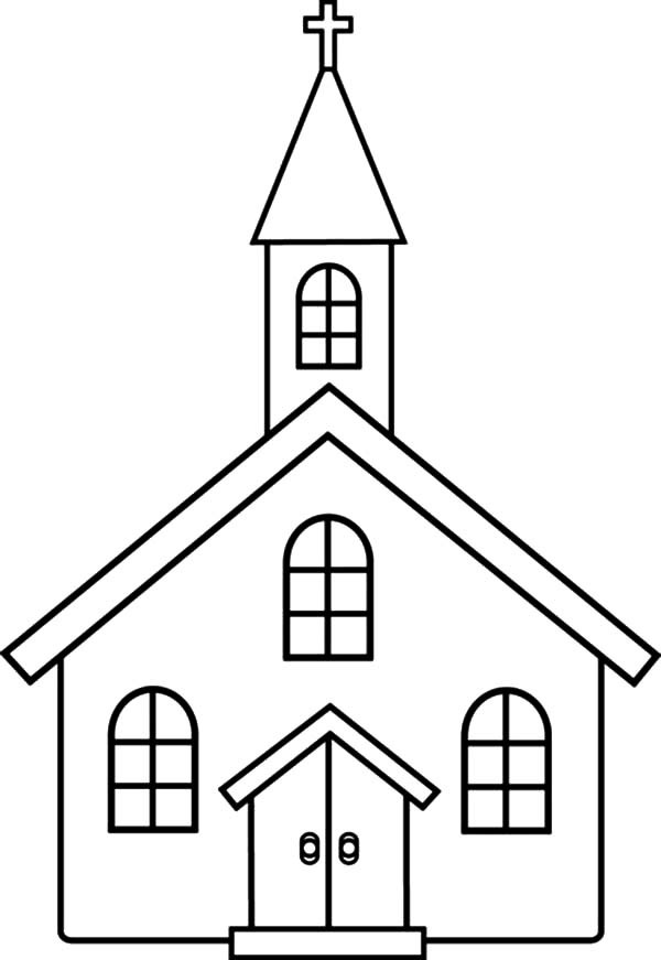 Kids Coloring Pages For Church
 Drawing Church Coloring Pages