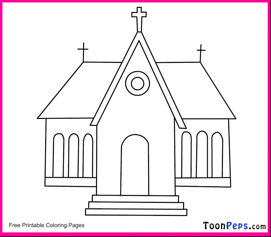 Kids Coloring Pages For Church
 Free Printable Church Coloring Pages For Kids Coloring