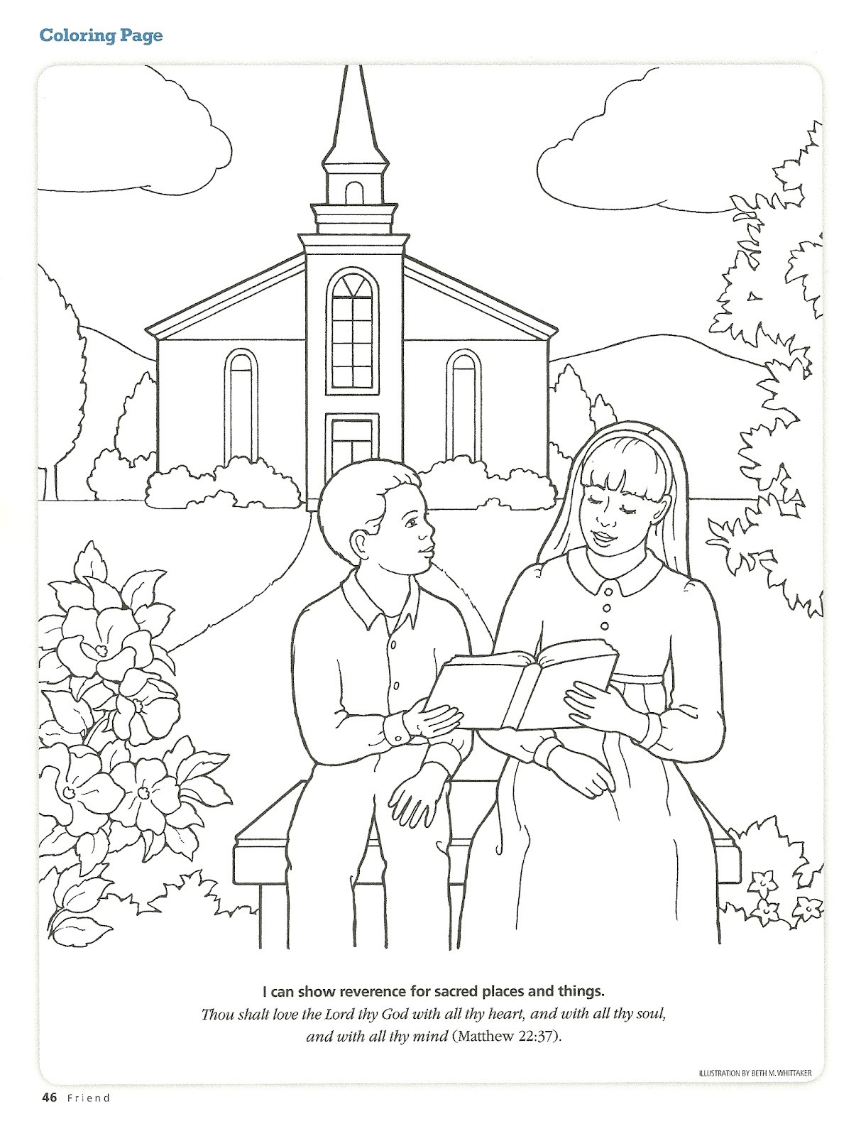 Kids Coloring Pages For Church
 Happy Clean Living Primary 2 Lesson 21