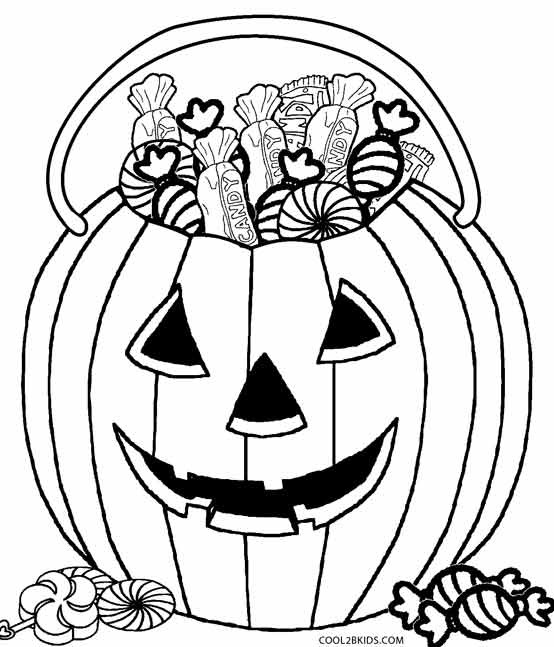 Kids Coloring Pages Halloween
 Printable Candy Coloring Pages For Kids