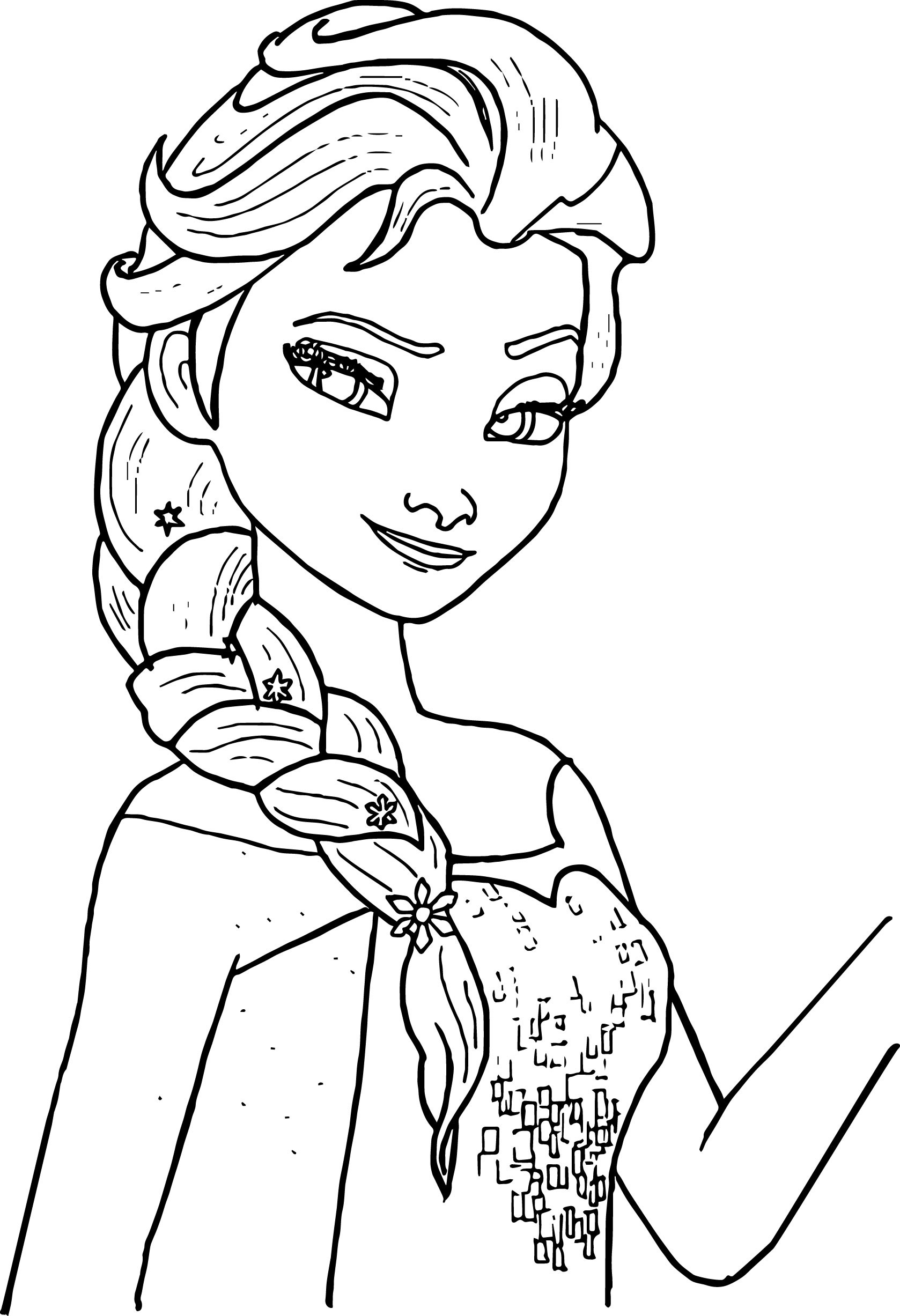 Kids Coloring Pages Online
 Free Printable Elsa Coloring Pages for Kids Best
