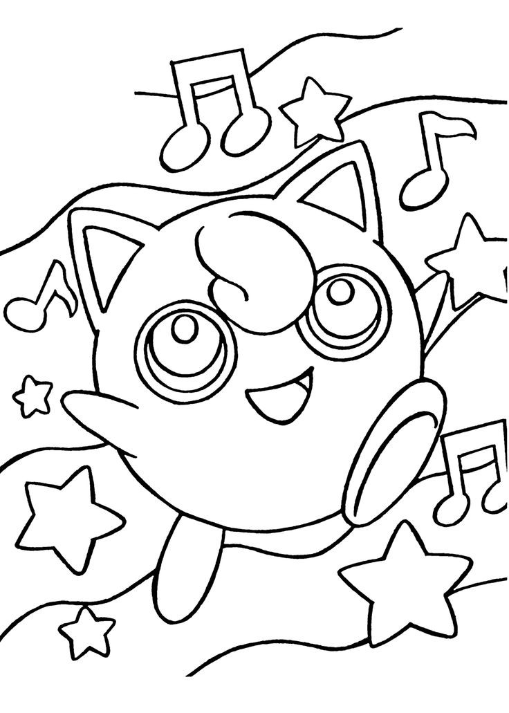Kids Coloring Pages Pokemon
 Funny Pokemon anime coloring pages for kids printable free