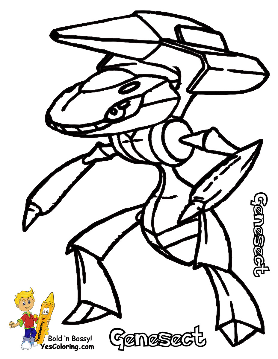 Kids Coloring Pages Pokemon
 s Bild Galeria POKEMON COLORING PAGES GENESECT