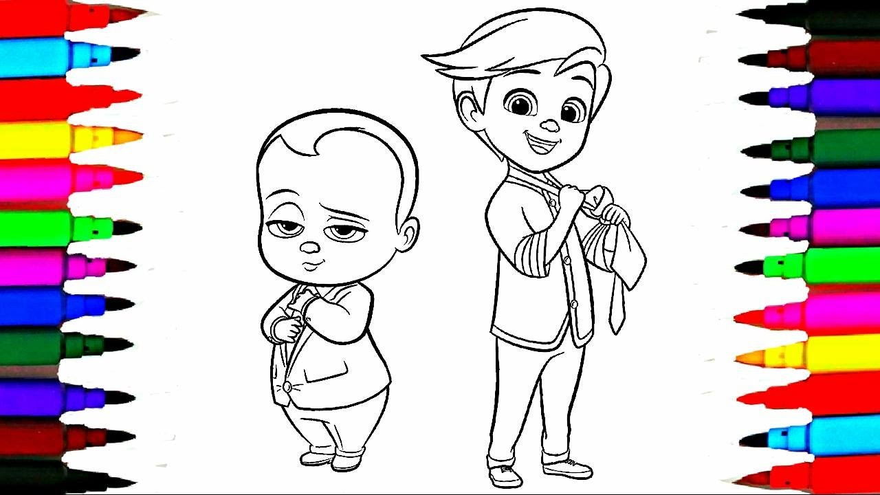 Kids Coloring Pictures
 Colours For Kids Boss Baby Coloring Pages l Dreamworks