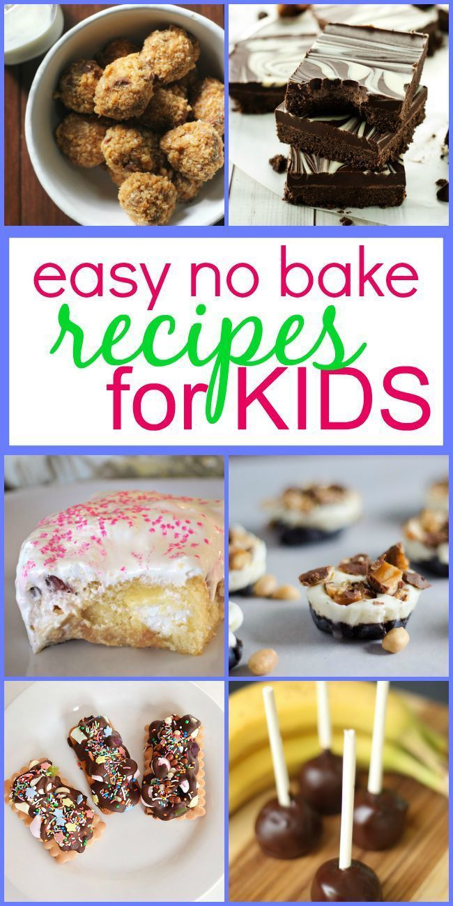 Kids Cooking Recipes
 Easy No Bake Recipes for Kids