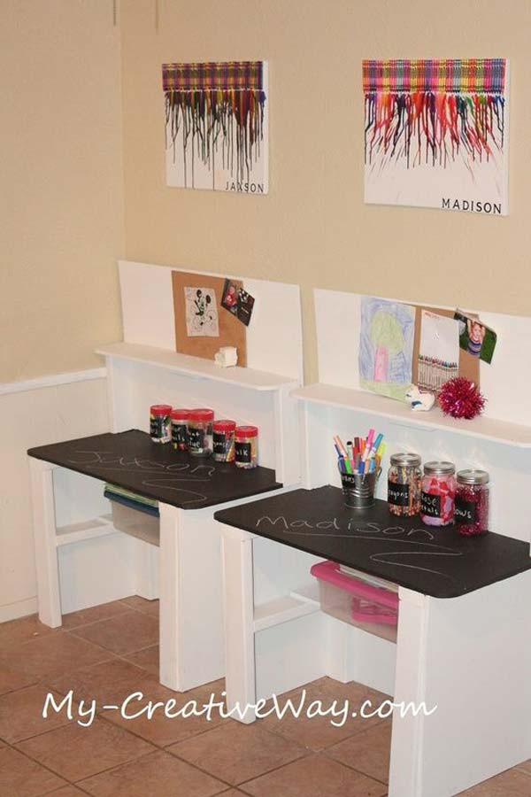 Kids Craft Table Ideas
 24 Adorable and Practica Homework Station Ideas That Your