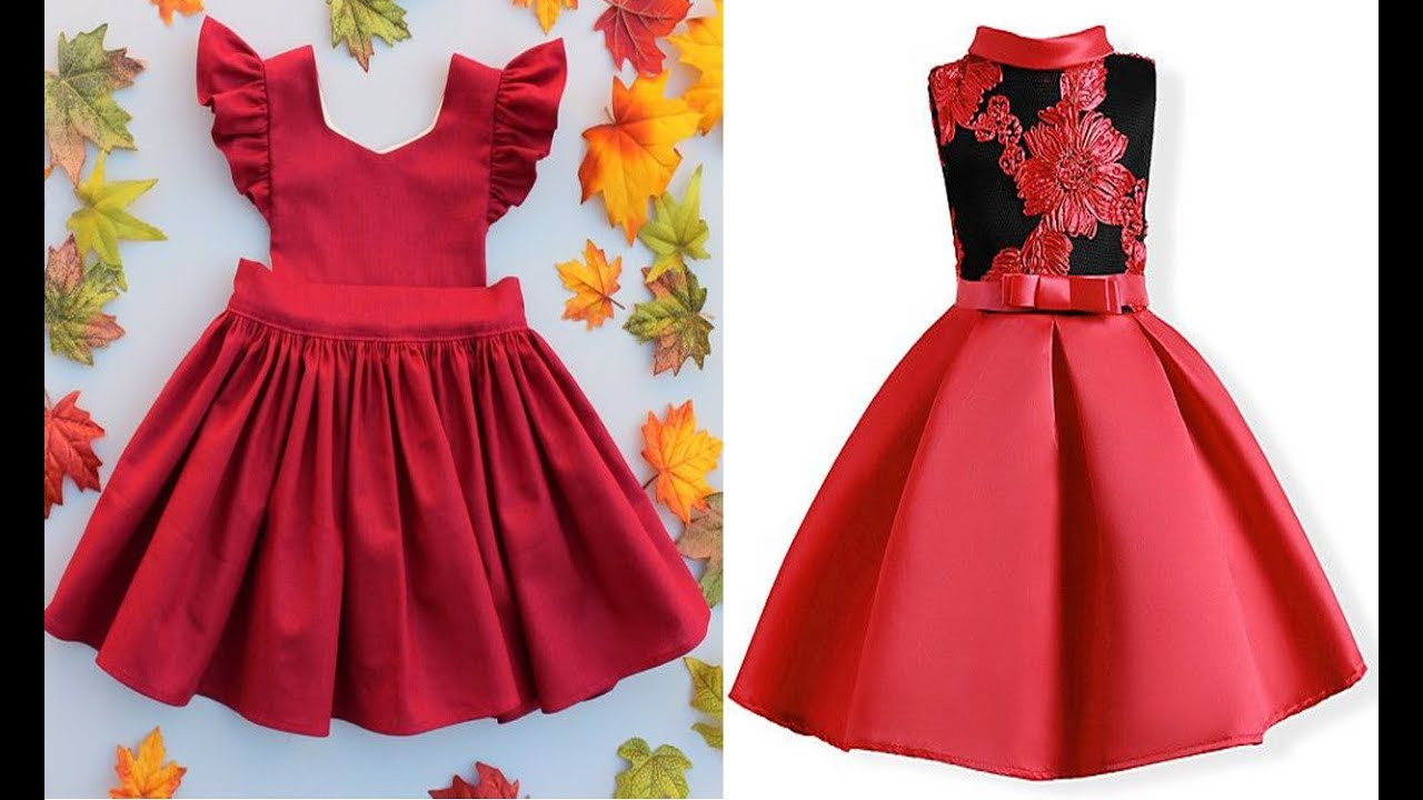 Kids Design Own Dress
 Top 10 Red Colour Kids Froks Designs