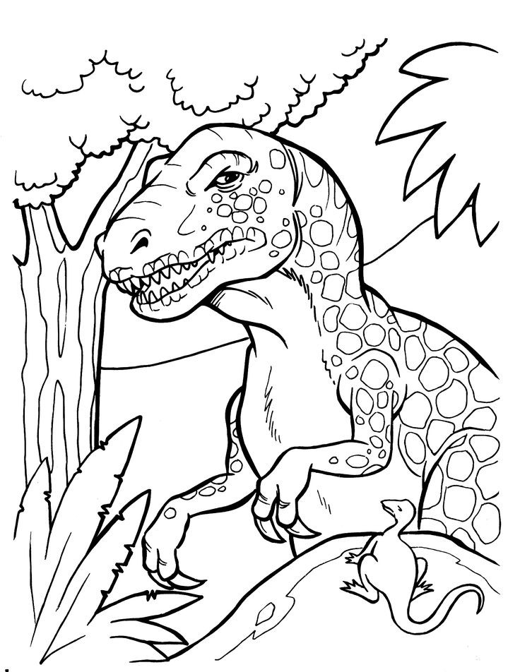Kids Dinosaur Coloring Pages
 60 best images about Coloring Pages LineArt Dinosaurs on