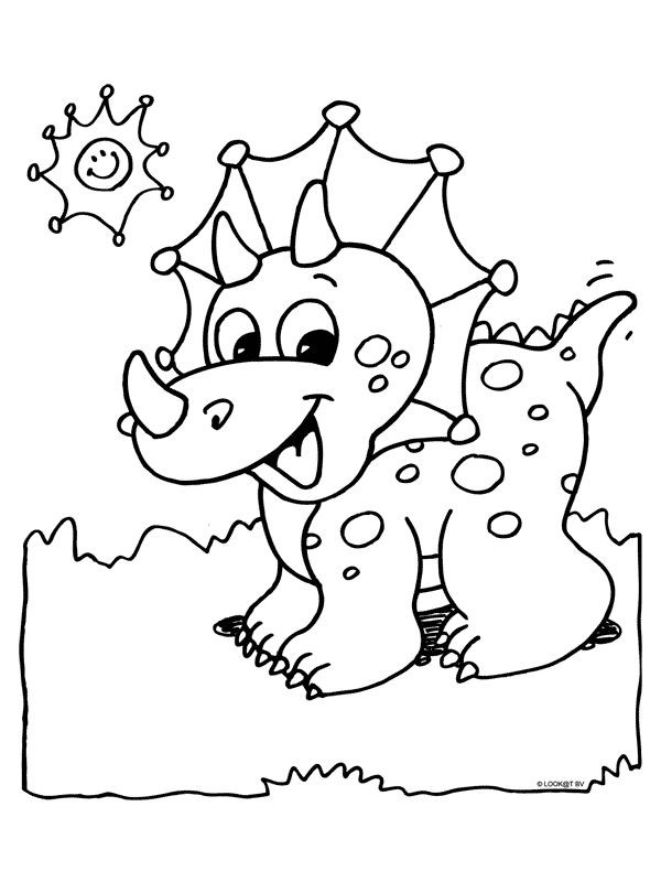 Kids Dinosaur Coloring Pages
 18 best coloring pages dinosaurs images on Pinterest