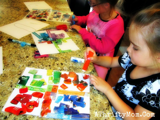 Kids Doing Crafts
 color collage kids art project A Thrifty Mom Recipes