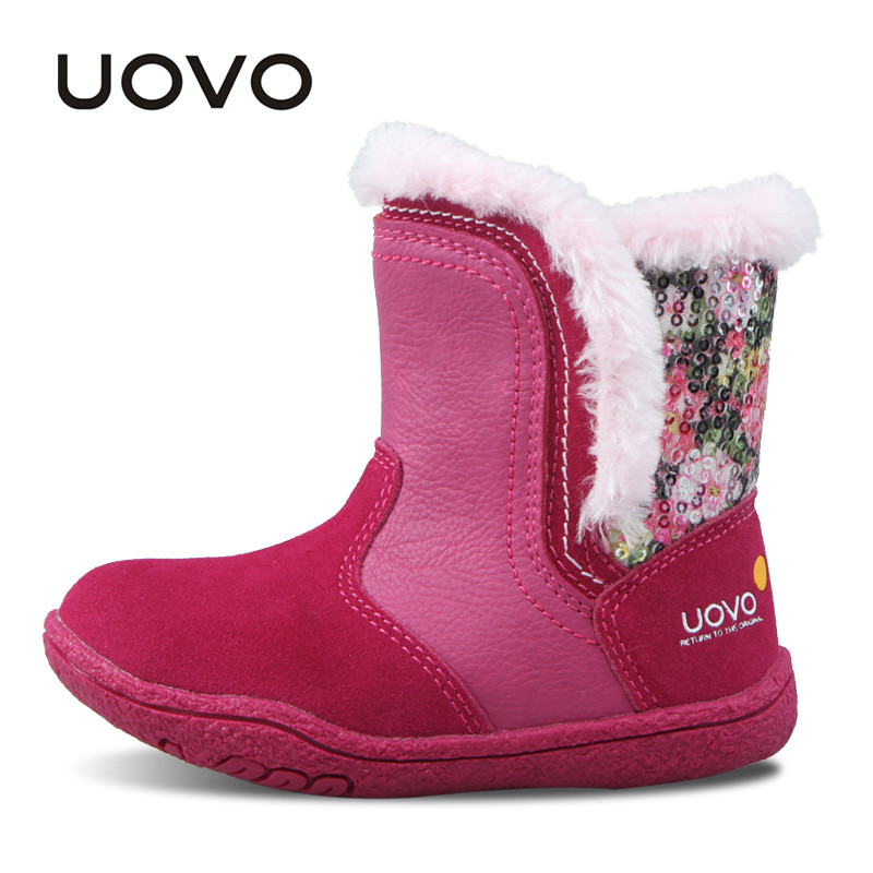 Kids Fashion Boots
 UOVO Girls Boots 2018 Winter Boots Kids Fashion Shoes