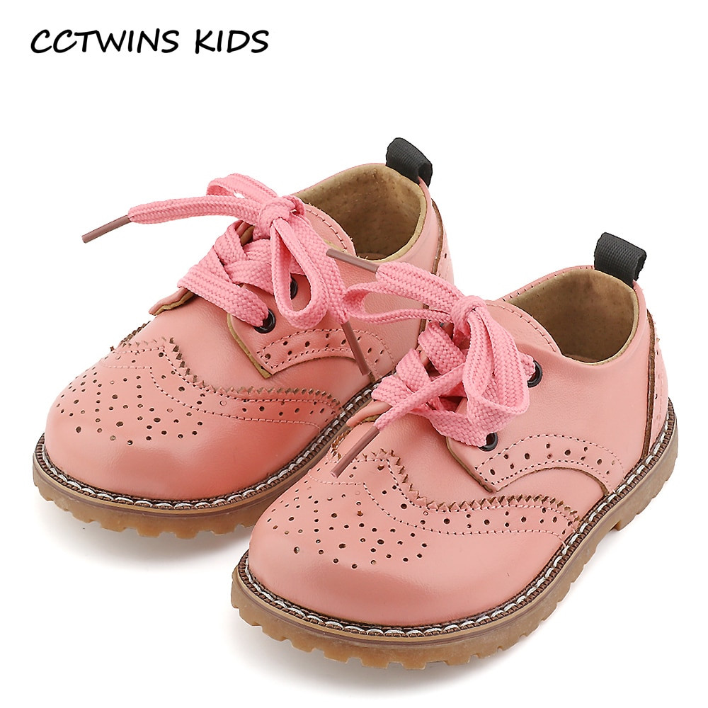 Kids Fashion Shoes
 CCTWINS KIDS 2017 spring autumn child pink flat genuine