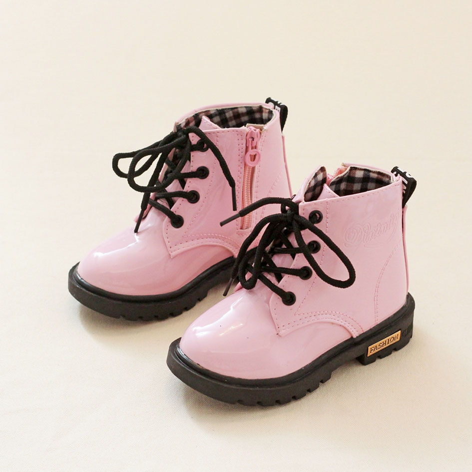 Kids Fashion Shoes
 2017 Autumn Kids Girls Fashion Boots Lace Up Candy Color