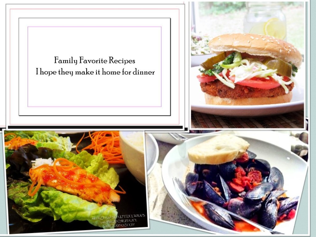 Kids Favorite Dinner Recipes
 Family Favorite Recipes I hope they make it home for