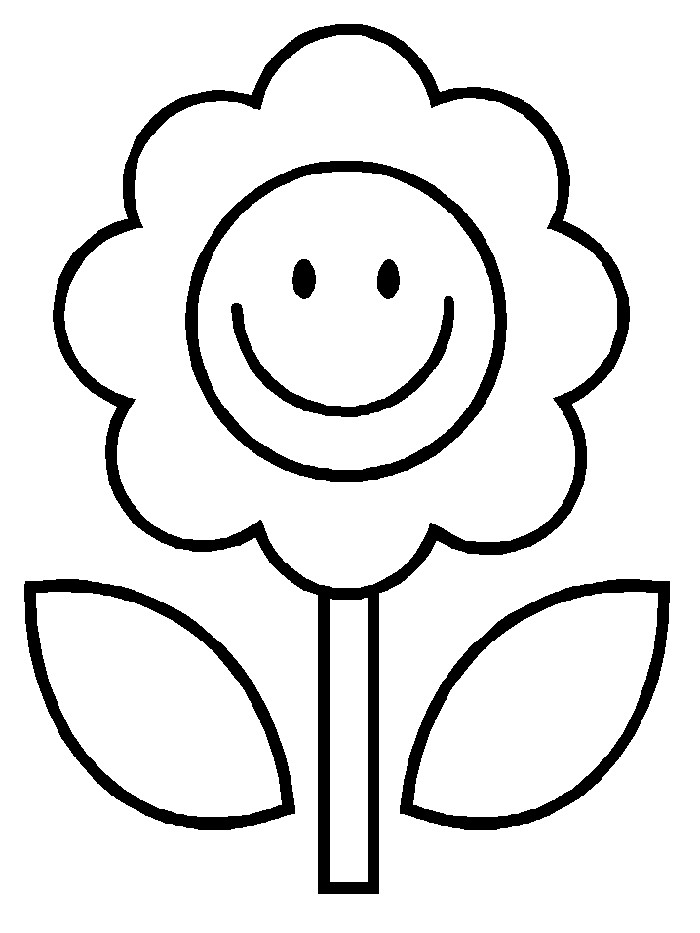 Kids Flower Coloring Pages
 Free Printable Flower Coloring Pages For Kids Best