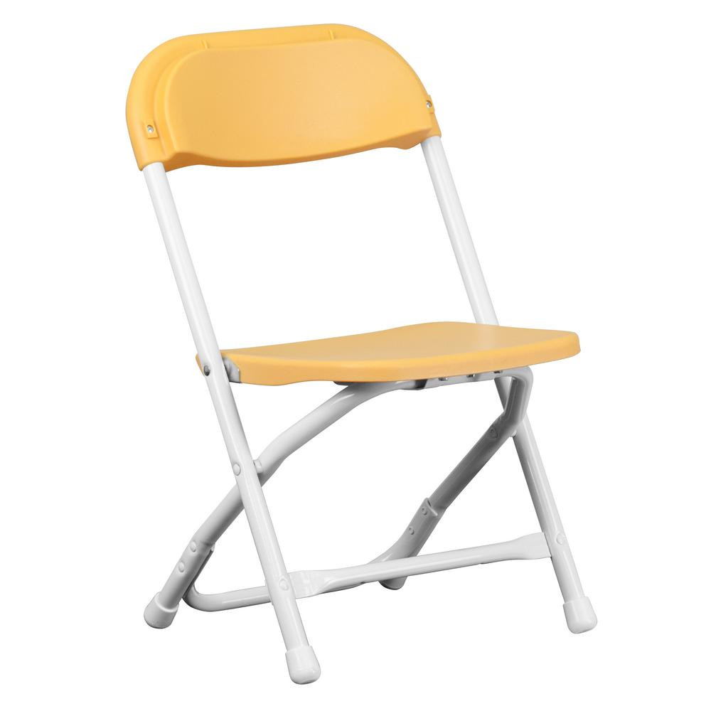 Kids Foldable Chair
 Flash Furniture Kids Yellow Plastic Folding Chair YKIDYL