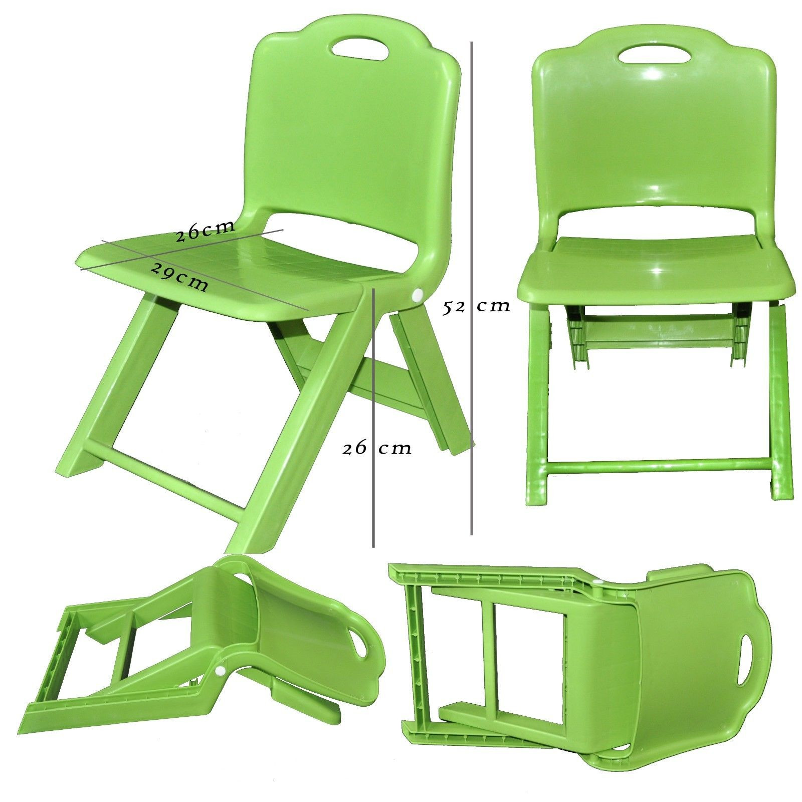 Kids Foldable Chair
 Strong Kids Children Plastic Folding Chair Home Picnic