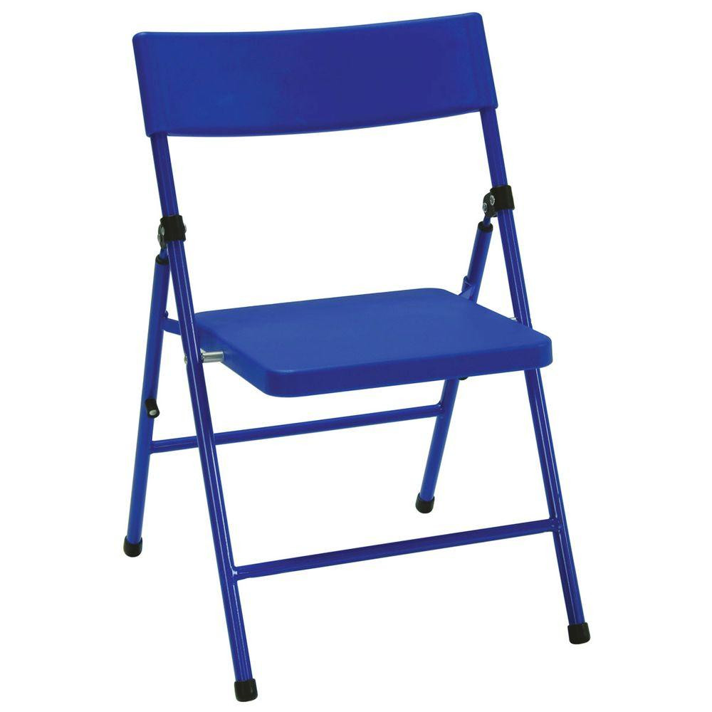 Kids Foldable Chair
 Cosco Blue Folding Kids Chair Set of 4 BLU4E The