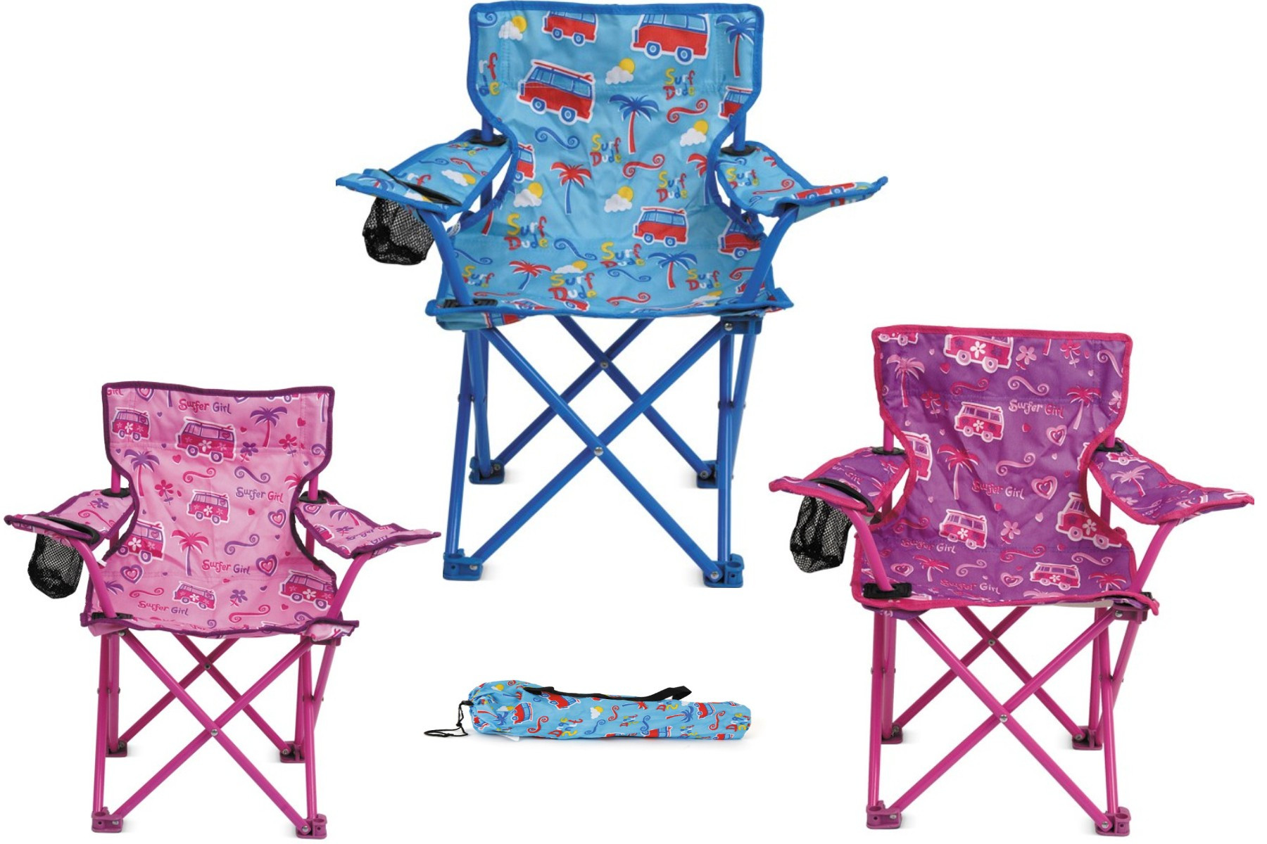 Kids Foldable Chair
 NEW Kids Childrens Folding Chair Cup Holder Carry Bag