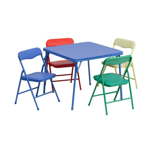 Kids Foldable Chair
 Shop Kids 5 Piece Lightweight Folding Table and Chairs