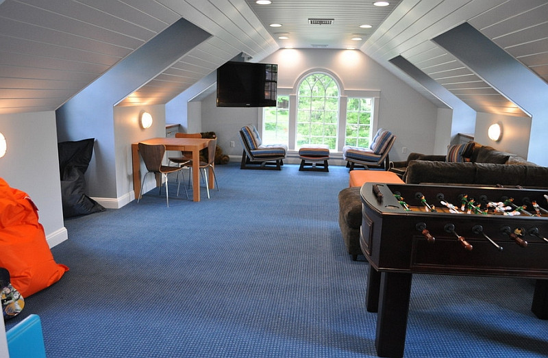 Kids Game Room
 How To Transform Your Attic Into A Fun Game Room