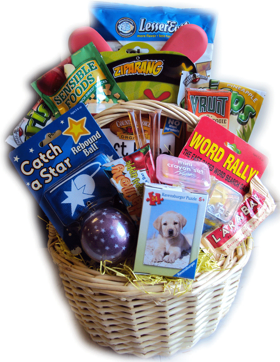 Kids Get Well Gifts
 Boredom Buster Healthy Get Well Basket for Children