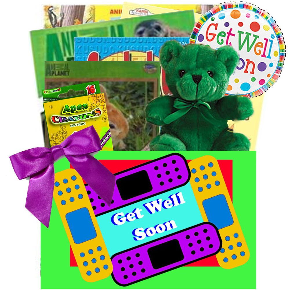 Kids Get Well Gifts
 Kids Get Well Activities Gift Box will keep kids