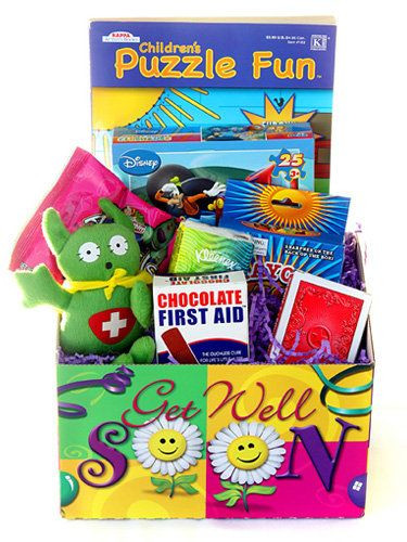 Kids Get Well Gifts
 well soon t basket