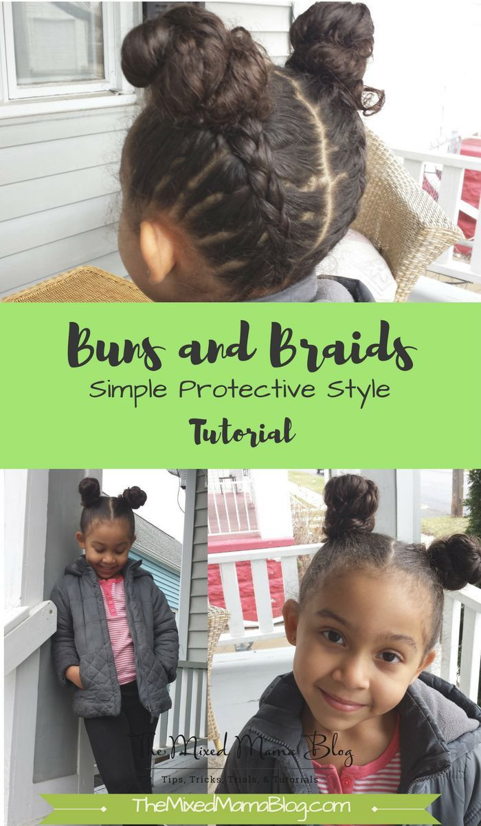 Kids Hair Etc
 Buns and Braids Simple Protective Style Tutorial for